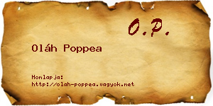 Oláh Poppea névjegykártya